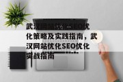 武汉网站优化SEO优化策略及实践指南,武汉网站优化SEO优化实战指南