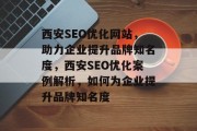 西安SEO优化网站,助力企业提升品牌知名度,西安SEO优化案例解析,如何为企业提升品牌知名度