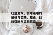 归途游戏，战略谋略的解析与实践，归途，战略谋略与实战解读