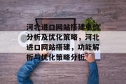 河北进口网站搭建单价分析及优化策略,河北进口网站搭建,功能解析与优化策略分析 河北进口网站搭建单价分析及优化策略,河北进口网站搭建,功能解析与优化策略分析