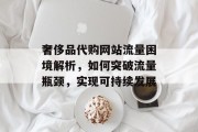 奢侈品代购网站流量困境解析,如何突破流量瓶颈,实现可持续发展 奢侈品代购网站流量困境解析,如何突破流量瓶颈,实现可持续发展
