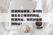 搭建网站框架,如何构建出自己理想的网站,搭建网站,如何创建理想网站?