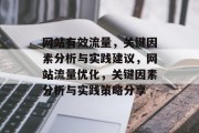 网站有效流量,关键因素分析与实践建议,网站流量优化,关键因素分析与实践策略分享 网站有效流量,关键因素分析与实践建议,网站流量优化,关键因素分析与实践策略分享