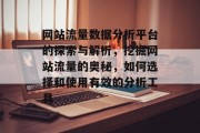 网站流量数据分析平台的探索与解析,挖掘网站流量的奥秘,如何选择和使用有效的分析工具 网站流量数据分析平台的探索与解析,挖掘网站流量的奥秘,如何选择和使用有效的分析工具