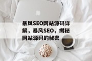暴风SEO网站源码详解，暴风SEO，揭秘网站源码的秘密