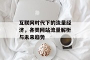 互联网时代下的流量经济,各类网站流量解析与未来趋势 互联网时代下的流量经济,各类网站流量解析与未来趋势