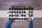 京东单量增长策略升级与提高单品流量,京东单量升级,策略、流量助力业绩稳健提升 京东单量增长策略升级与提高单品流量,京东单量升级,策略、流量助力业绩稳健提升
