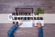 网站SEO优化,URL策略的重要性及实施方法 网站SEO优化,URL策略的重要性及实施方法