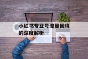 小红书专业号流量困境的深度解析 小红书专业号流量困境的深度解析