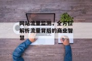 网站流量监测,全方位解析流量背后的商业智慧 网站流量监测,全方位解析流量背后的商业智慧