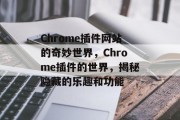 Chrome插件网站的奇妙世界,Chrome插件的世界,揭秘隐藏的乐趣和功能 Chrome插件网站的奇妙世界,Chrome插件的世界,揭秘隐藏的乐趣和功能