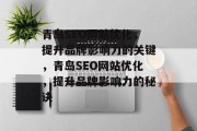 青岛SEO网站优化,提升品牌影响力的关键,青岛SEO网站优化,提升品牌影响力的秘诀