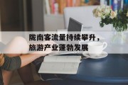 陇南客流量持续攀升,旅游产业蓬勃发展 陇南客流量持续攀升,旅游产业蓬勃发展