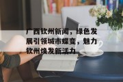 广西钦州新闻,绿色发展引领城市蝶变,魅力钦州焕发新活力 广西钦州新闻,绿色发展引领城市蝶变,魅力钦州焕发新活力