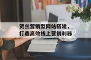 贺兰营销型网站搭建,打造高效线上营销利器 贺兰营销型网站搭建,打造高效线上营销利器