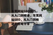 东莞网站SEO技巧,从入门到精通,东莞网站SEO,从入门到精通的策略分享 东莞网站SEO技巧,从入门到精通,东莞网站SEO,从入门到精通的策略分享