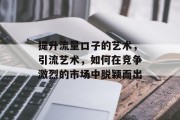 提升流量口子的艺术,引流艺术,如何在竞争激烈的市场中脱颖而出 提升流量口子的艺术,引流艺术,如何在竞争激烈的市场中脱颖而出