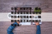 华为、阿里巴巴、腾讯等企业是否能靠镍钢插件技术引领未来？，镍钢插件是否真的能够引领未来？