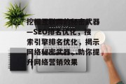 挖掘互联网的秘密武器—SEO排名优化,搜索引擎排名优化,揭示网络秘密武器,助你提升网络营销效果