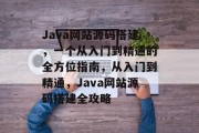 Java网站源码搭建,一个从入门到精通的全方位指南,从入门到精通,Java网站源码搭建全攻略 Java网站源码搭建,一个从入门到精通的全方位指南,从入门到精通,Java网站源码搭建全攻略