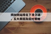 揭秘网站排名下滑之谜,五大原因及应对策略 揭秘网站排名下滑之谜,五大原因及应对策略