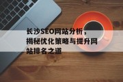 长沙SEO网站分析，揭秘优化策略与提升网站排名之道