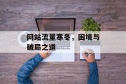 网站流量寒冬,困境与破局之道 网站流量寒冬,困境与破局之道