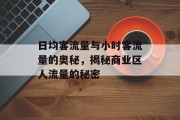 日均客流量与小时客流量的奥秘,揭秘商业区人流量的秘密 日均客流量与小时客流量的奥秘,揭秘商业区人流量的秘密
