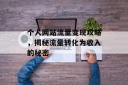 个人网站流量变现攻略,揭秘流量转化为收入的秘密 个人网站流量变现攻略,揭秘流量转化为收入的秘密