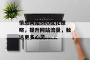 情感网站SEO优化策略,提升网站流量,触达更多心灵 情感网站SEO优化策略,提升网站流量,触达更多心灵