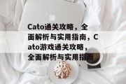 Cato通关攻略,全面解析与实用指南,Cato游戏通关攻略,全面解析与实用指南 Cato通关攻略,全面解析与实用指南,Cato游戏通关攻略,全面解析与实用指南
