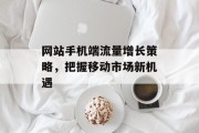 网站手机端流量增长策略，把握移动市场新机遇