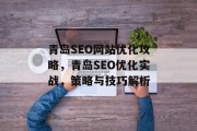 青岛SEO网站优化攻略,青岛SEO优化实战,策略与技巧解析 青岛SEO网站优化攻略,青岛SEO优化实战,策略与技巧解析