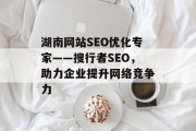 湖南网站SEO优化专家——搜行者SEO,助力企业提升网络竞争力 湖南网站SEO优化专家——搜行者SEO,助力企业提升网络竞争力