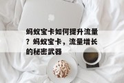 蚂蚁宝卡如何提升流量？蚂蚁宝卡，流量增长的秘密武器
