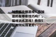 加养猫攻略游戏?你知道的有哪些技巧吗?,猫咪训练游戏?教你5招如何玩得更好! 加养猫攻略游戏?你知道的有哪些技巧吗?,猫咪训练游戏?教你5招如何玩得更好!