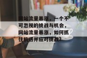 网站流量暴涨，一个不可忽视的挑战与机会，网站流量暴涨，如何抓住机遇并应对挑战?