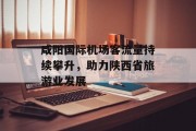 咸阳国际机场客流量持续攀升,助力陕西省旅游业发展 咸阳国际机场客流量持续攀升,助力陕西省旅游业发展