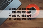 流量提升计划策略详解，流量提升实战指南，明确目标、制定策略、执行计划与优化结果