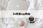 iis搭建asp网站 iis搭建asp网站