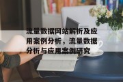 流量数据网站解析及应用案例分析,流量数据分析与应用案例研究 流量数据网站解析及应用案例分析,流量数据分析与应用案例研究