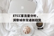 ETCC客流量分析,洞察城市交通新趋势 ETCC客流量分析,洞察城市交通新趋势