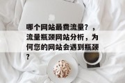 哪个网站最费流量？，流量瓶颈网站分析，为何您的网站会遇到瓶颈?