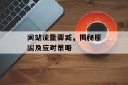 网站流量骤减，揭秘原因及应对策略