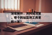 深度解析,测网站流量,哪个网站监测工具更胜一筹? 深度解析,测网站流量,哪个网站监测工具更胜一筹?
