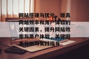 网站搭建与优化,提高网站效率和用户体验的关键因素,提升网站效率与用户体验,关键因素分析与实践指导 网站搭建与优化,提高网站效率和用户体验的关键因素,提升网站效率与用户体验,关键因素分析与实践指导
