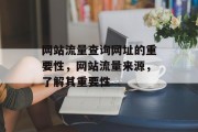 网站流量查询网址的重要性，网站流量来源，了解其重要性