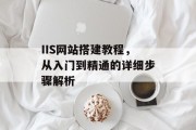 IIS网站搭建教程,从入门到精通的详细步骤解析 IIS网站搭建教程,从入门到精通的详细步骤解析