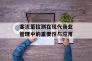 客流量检测在现代商业管理中的重要性与应用 客流量检测在现代商业管理中的重要性与应用