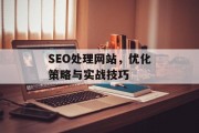 SEO处理网站,优化策略与实战技巧 SEO处理网站,优化策略与实战技巧